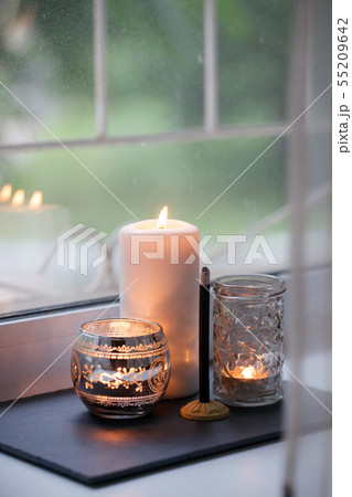 Cosy and soft winter autumn home background, 55209642