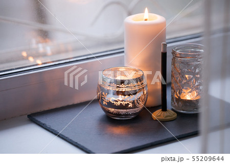 Cosy and soft winter autumn home background, 55209644