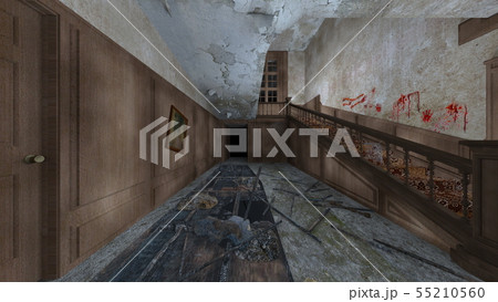 ホラーハウスのイラスト素材