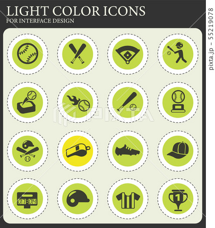 baseball icon set 55219078