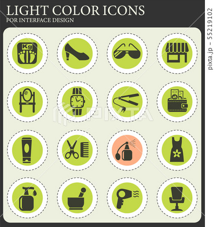 beauty salon icon set beauty salon icon set 55219102