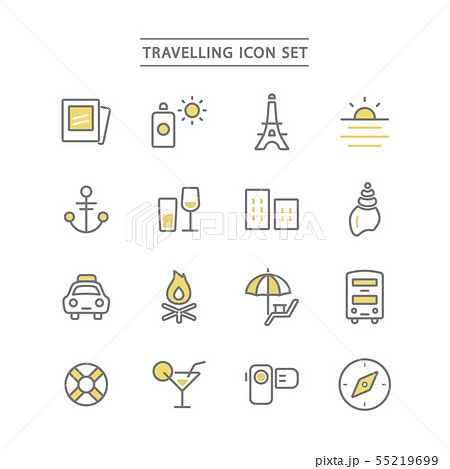 TRAVELLING ICON SET 55219699