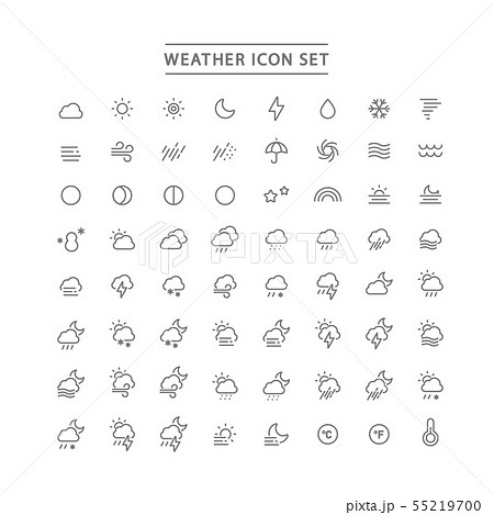 WEATHER ICON SET 55219700