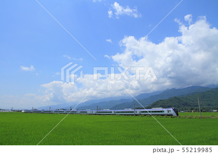 大糸線　梅雨明けの空 55219985
