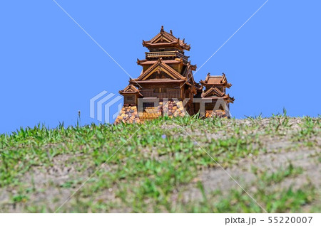 丘の上のお城の模型 丘の上のお城の模型 55220007