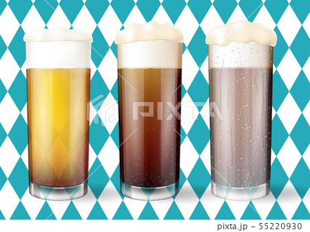 Modern Oktoberfest Concept. Beer glasses. 55220930