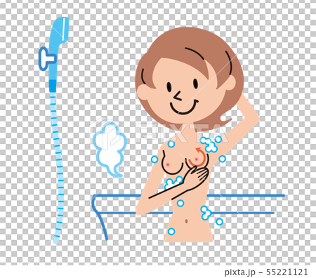 乳がん セルフチェック イラスト 乳がん セルフチェック イラスト 55221121