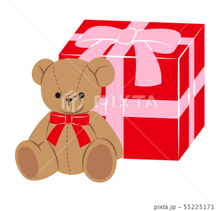 テディベア プレゼントのイラスト素材