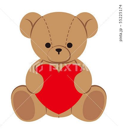 Teddy Bear Heart Stock Illustration