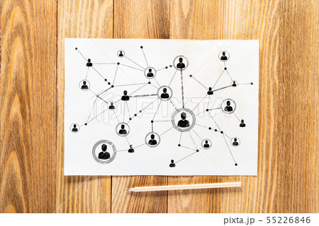 Human resource management pencil hand drawn 55226846