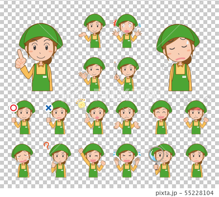Apron Accounting Cashier Part Woman Pose Set Main Line Available Apron Accounting Cashier Part Woman Pose Set Main Line Available 55228104