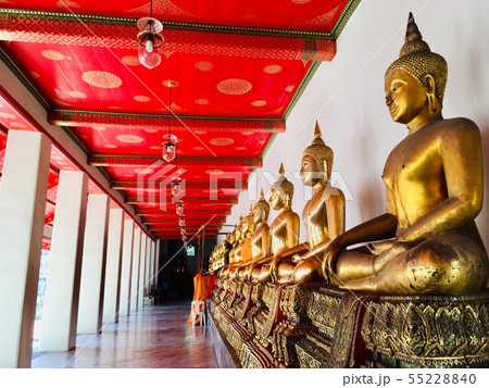 More Buddha image golden meditation at Wat Pho 55228840