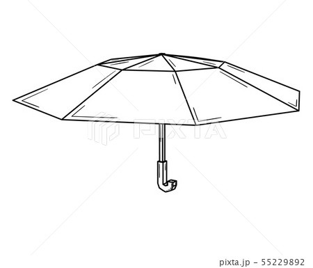 Open umbrella usually used as a rain protection. Open umbrella usually used as a rain protection. 55229892