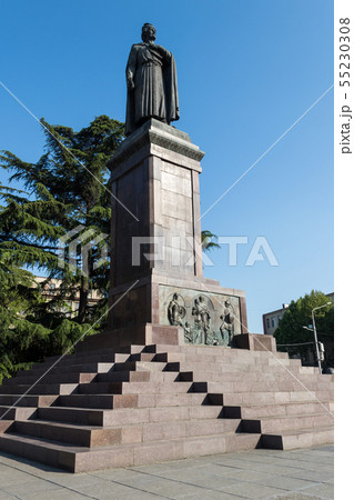 Monument to Shota Rustaveli in Tbilisi, Georgia 55230308