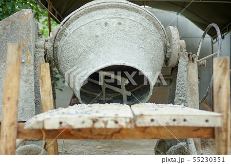 Selective focus on group of crashed stones on the 55230351