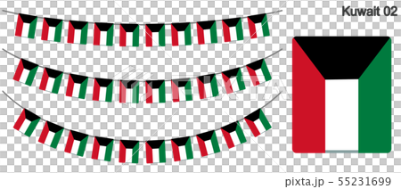 科威特的花環國旗矢量數據(彩旗花環) 科威特的花環國旗矢量數據(彩旗花環) 55231699