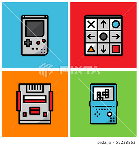 Retro game player 55233863