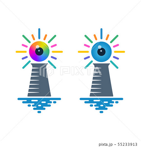 Lighthouse icons with eyeballs Lighthouse icons with eyeballs 55233913