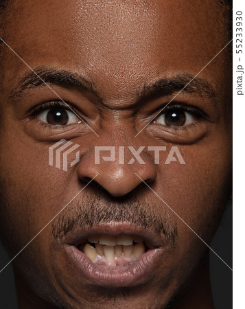 Close up portrait of young african-american man Close up portrait of young african-american man 55233930