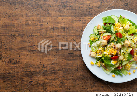 シーザーサラダ　俯瞰 55235415