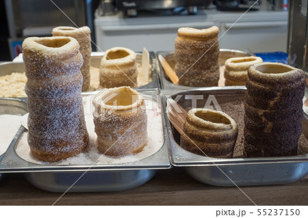 Kurtoskalacs traditional Hungarian twist roll 55237150