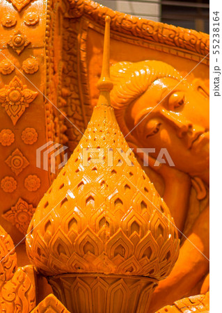 The art of waxing to be a Buddhist worship 55238164