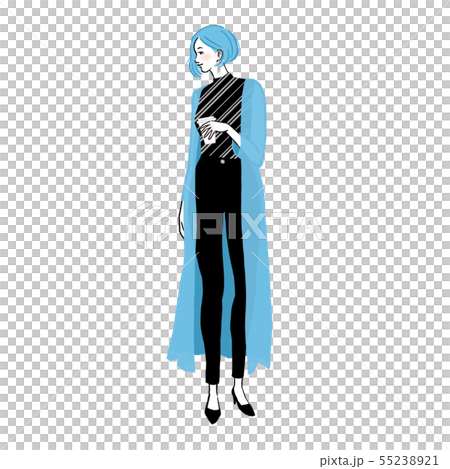 少婦飲用的咖啡在城市 少婦飲用的咖啡在城市 55238921