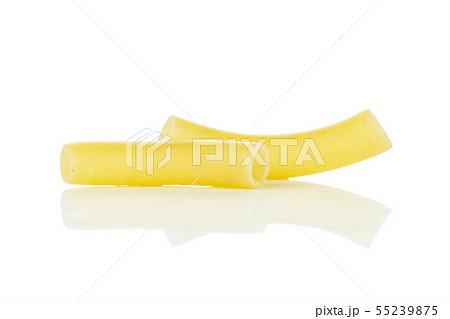 Raw macaroni pasta isolated on white Raw macaroni pasta isolated on white 55239875