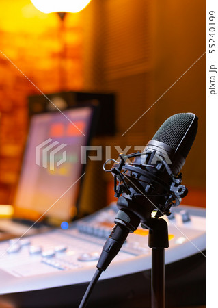 microphone in recording studio 55240199