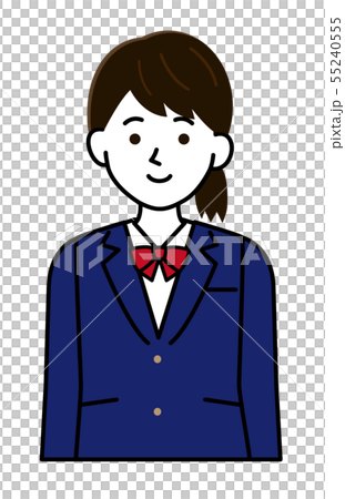 Female student uniform simple illustration Female student uniform simple illustration 55240555