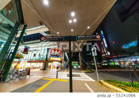日本の川崎都市景観 川崎 銀柳街などを望む 日本の川崎都市景観 川崎 銀柳街などを望む 55241066