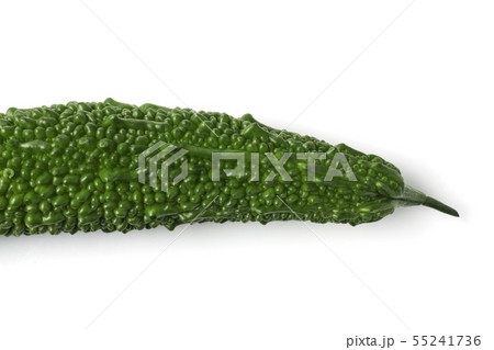 ゴーヤ 苦瓜 ツルレイシ 野菜 白背景 ゴーヤ 苦瓜 ツルレイシ 野菜 白背景 55241736