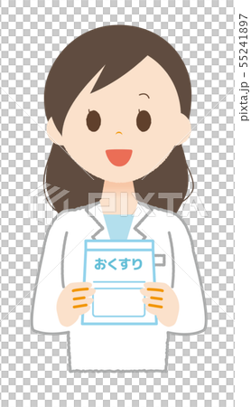 白衣の女性　お薬 55241897