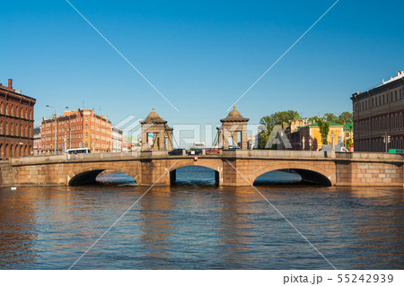 Staro-Kalinkin Bridge on the Fontanka River, Saint Staro-Kalinkin Bridge on the Fontanka River, Saint 55242939