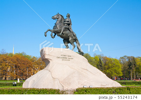 Monument to tsar and imperator Peter I the Great 55243174