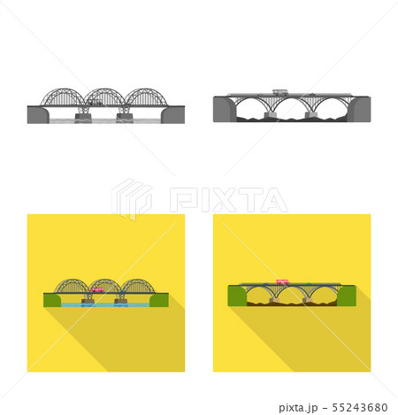 Isolated object of connection and design logo. Set of connection and side stock vector illustration. Isolated object of connection and design logo. Set of connection and side stock vector illustration. 55243680