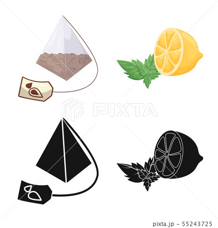Isolated object of healthy and floral icon. Set of healthy and gradient vector icon for stock. 55243725