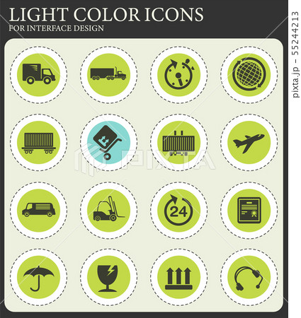 Cargo shipping symbols Cargo shipping symbols 55244213