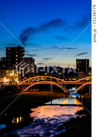 諫早万灯川まつりの夜景　【長崎県諫早市】 55246779