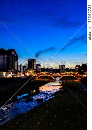 諫早万灯川まつりの夜景　【長崎県諫早市】 55246781