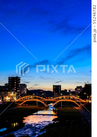 諫早万灯川まつりの夜景　【長崎県諫早市】 55246782