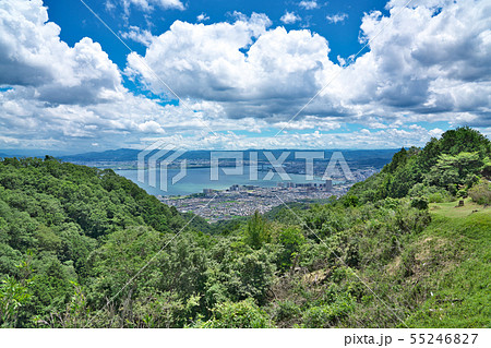 【比叡山ドライブウェイから見る琵琶湖】 滋賀県大津市山上町 55246827