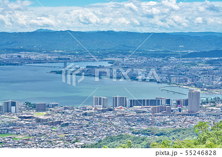 【比叡山ドライブウェイから見る琵琶湖】 滋賀県大津市山上町 55246828