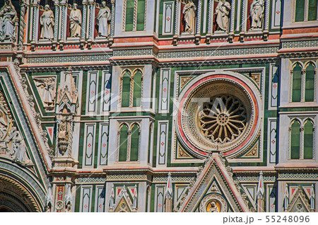 Detail carved in marble from Cathedral in Florence Detail carved in marble from Cathedral in Florence 55248096