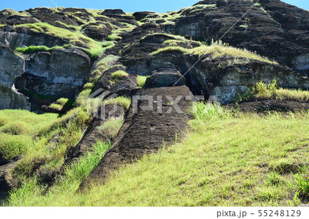 モアイの製造工場(石切り場) モアイの製造工場(石切り場) 55248129