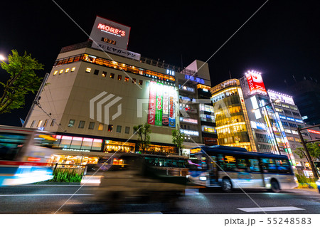 日本の川崎都市景観　 「川崎駅前東」から商業ビルなどを望む 55248583