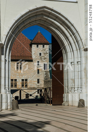 Partial view of Annecy Castle entrance Partial view of Annecy Castle entrance 55248798