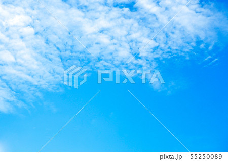 Cloudscape in blue sky background with copy space 55250089