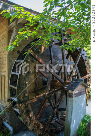 矢瀬親水公園　水車　矢瀬遺跡　群馬県みなかみ町　 55252341