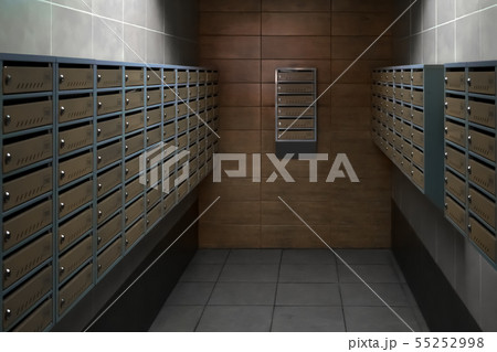 metal mailboxes in an apartment building. Cool mailboxes 55252998